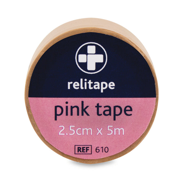FIRST AID, TAPES & STRAPPINGS, Pink - Waterproof Tape, 25mm x 5m, Each