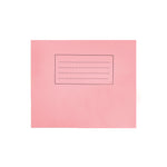 EXERCISE BOOKS, MANILLA COVERS, 10 x 12in (254 x 305mm), 40 pages, Pink, Plain, Pack of 25