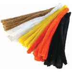 PIPE CLEANERS, 15mm Wide Chenille, Hair Colours, Pack of, 50