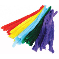 PIPE CLEANERS, 15MM WIDE CHENILLE, 300mm long, Pack of, 50