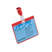 PVC with Clip, Red, Box of 25