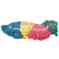 SYR CLEAN, MOP HEAD, COLOUR CODED, With Socket, Interchange Freedom Mini, Yellow, Each