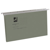 MANILLA FOOLSCAP SUSPENSION FILES, STANDARD CAPACITY, Green, Green, Box of, 50