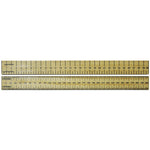 RULERS, HARDWOOD, Double Sided, 30cm, cm/0.5cm, Pack of, 50