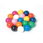 COLOURFUL TRANSPARENT CHIPS, MAGNETIC PLASTIC MARBLES, Set of 20
