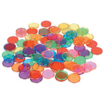 EARLY MAGNETS, COLOURFUL TRANSPARENT CHIPS, Pack of, 100