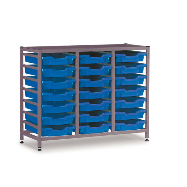 METAL STORAGE FRAMES, LOW, 825mm height, Silver