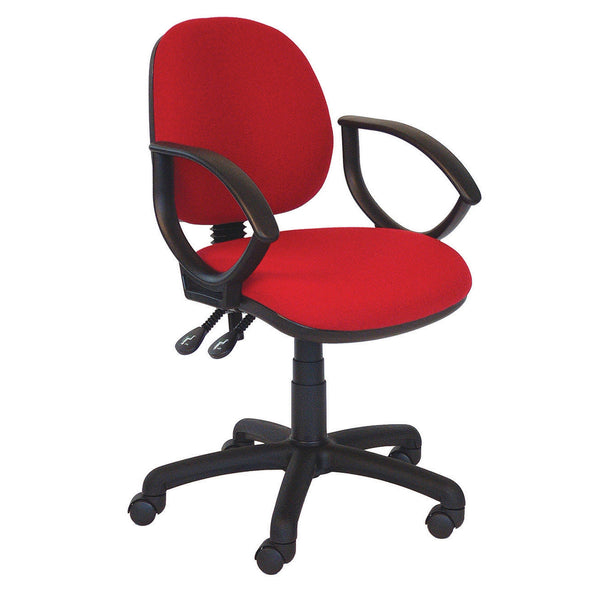 OPERATOR CHAIRS, Medium Back, With Fixed Arms, Ocean