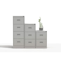 SMARTBUY, VERTICAL FILING CABINETS WITH ANTI-TILT MECHANISM, 3 Drawer, White
