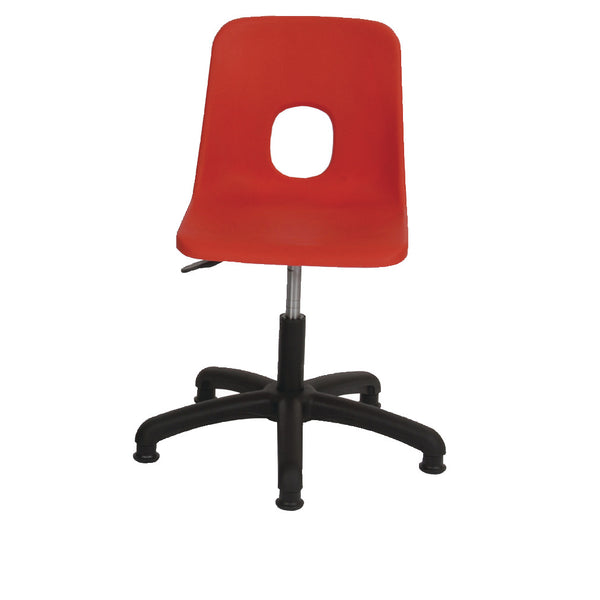 SERIES E SWIVEL CHAIR, NON-FIRE RETARDANT SHELL, 360-490mm Seat height, On Glides, Brown