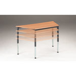 HEIGHT ADJUSTABLE TABLES, TRAPEZOIDAL, Beech