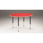 HEIGHT ADJUSTABLE TABLES, CIRCULAR, Red