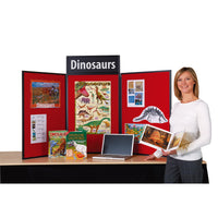 BUSYFOLD; TABLETOP FOLDING DISPLAY KITS, Light XL, Landscape 3.9kg, With Black Trim, Blue