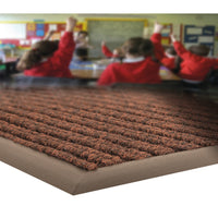 MATTING FOR SCHOOLS, 1000 x 1000mm, RIBMASTER, Brown