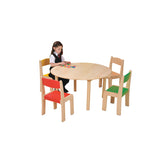 NATURAL BEECHWOOD TABLES, ROUND, Sizemark 1 - 460mm height