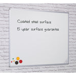WALL MOUNTED ALUMINIUM FRAMED WHITEBOARDS, Magnetic Coated Steel, 1800 x 1200mm height
