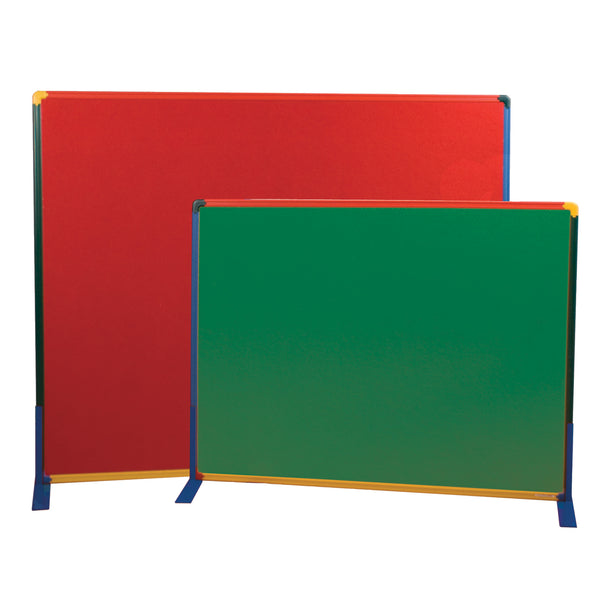 JUNIOR PARTITION BOARDS, Freestanding, Harlequin Frame, 1200 x 1500mm, Red