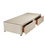 TWO DRAWER DEEP DIVAN BASES, With Cotton Cover, 750mm width