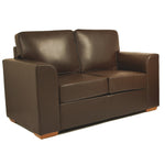 Faux Leather, 2 SEATER SOFA, Brown