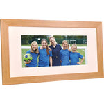 SATIN PANORAMIC FRAMES, Light Wood, With mount for 15 x 6 picture, 1