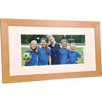 SATIN PANORAMIC FRAMES, Light Wood, With mount for 15 x 6 picture, 1