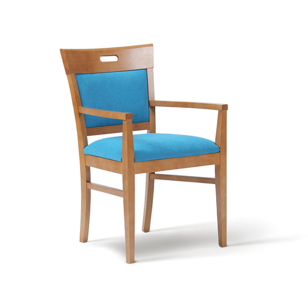 DINING CHAIRS, With Arms, Cadet Zest Vinyl, Indigo