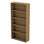 SIRIUS, BOOKCASES, 2062mm height - with 4 Shelves, Stone Oak
