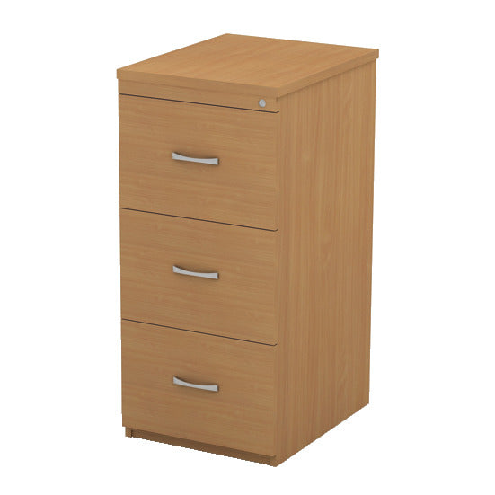 SIRIUS, LOCKABLE FILING CABINETS, 3 Drawer 1055mm height, Beech
