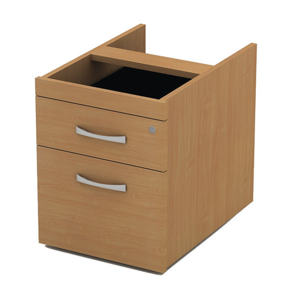 DRAWER UNITS, FIXED, 1 Personal Drawer & 1 Filing Drawer, Maple