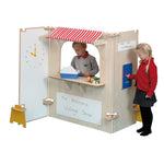TWOEY TOYS, MAPLE EFFECT & COLOURED PLAY PANEL FURNITURE, Supermarket Stall, For Ages 3+