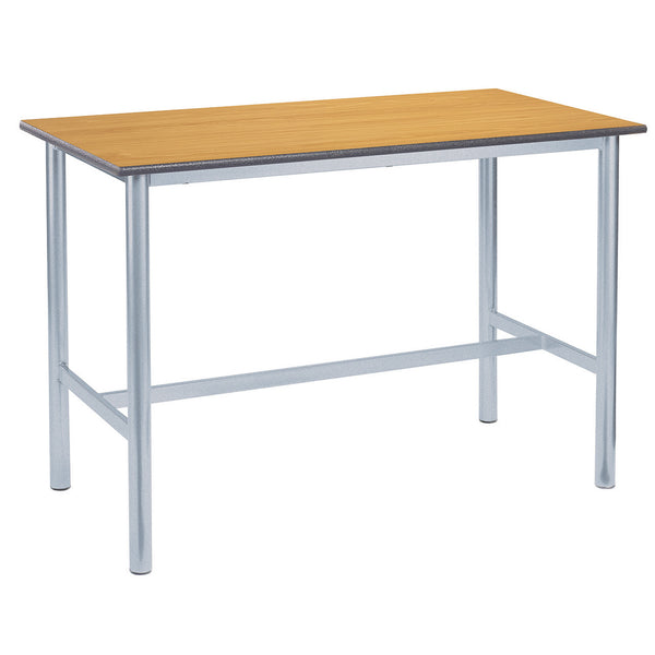 CRAFT/LABORATORY TABLES WITH PREMIUM FRAME, SPECKLED TRESPA TOP, 1200 x 600 x 900mm height, White