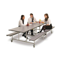 685mm height, MOBILE FOLDING BENCH UNIT, SPACERIGHT FOLDING DINING TABLES, Royal