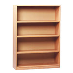 CLASSROOM STORAGE, OPEN BOOKCASE, 1 Fixed & 2 Adjustable Shelves, Maple