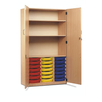 CLASSROOM STORAGE, TRAY STOCK CUPBOARDS, Provision for 21 Shallow Trays