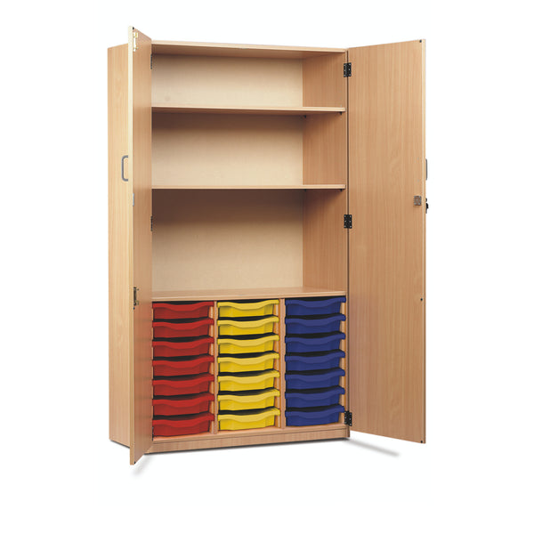 CLASSROOM STORAGE, TRAY STOCK CUPBOARDS, Provision for 21 Shallow Trays