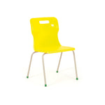 TITAN CHAIRS, 4 LEG, Sizemark 5 - 430mm Seat height, Yellow