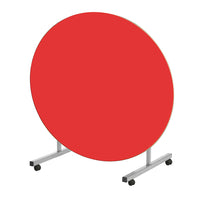 STANDARD TILT TABLES, CIRCULAR, 1200mm diameter, 640mm height, Red