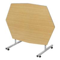 STANDARD TILT TABLES, OCTAGONAL, 1380 x 1000mm depth, 710mm height, Beech