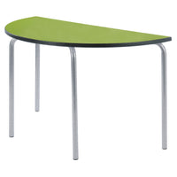 EQUATION TABLES - CONTINUED, SEMI CIRCULAR, 1200mm diameter, 710mm height, Tangy Green