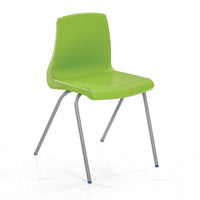 NP CHAIR RANGE, 4 LEG CHAIR, Sizemark 2 - 310mm Seat height, Tangy Green