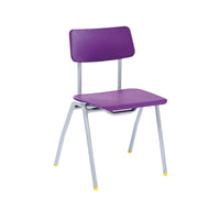 BS CHAIR RANGE, 4 LEG CHAIR, Sizemark 1 - 260mm Seat height, Red