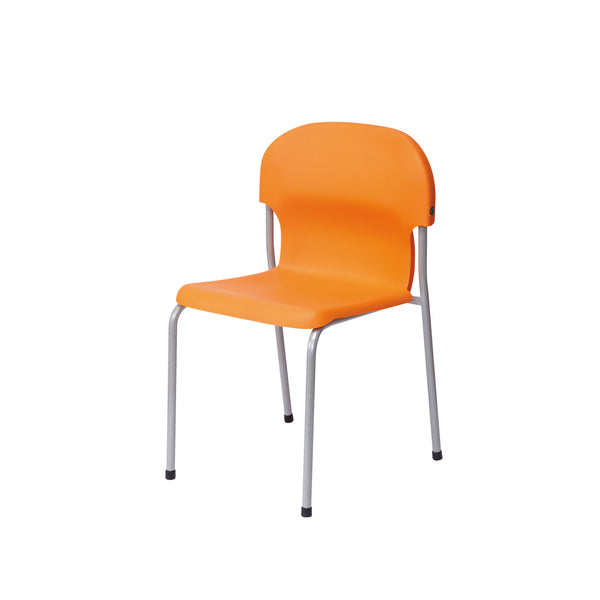 CHAIR 2000, 4 LEG CHAIR, Sizemark 1 - 260mm Seat height, Orange