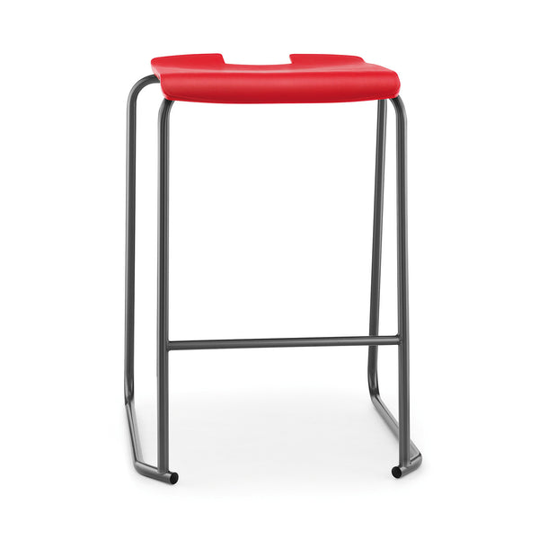 SE STOOL, NON-FIRE RETARDANT SHELL, 430mm Seat height, Red