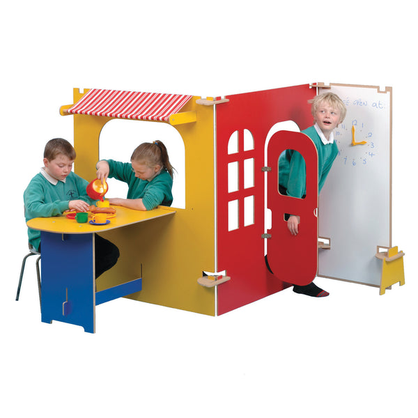 TWOEY TOYS, MAPLE EFFECT & COLOURED PLAY PANEL FURNITURE, Cafe/Tea Room, For Ages 3+