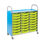 TREBLE COLUMN UNIT, With 24 Shallow Trays, Lime