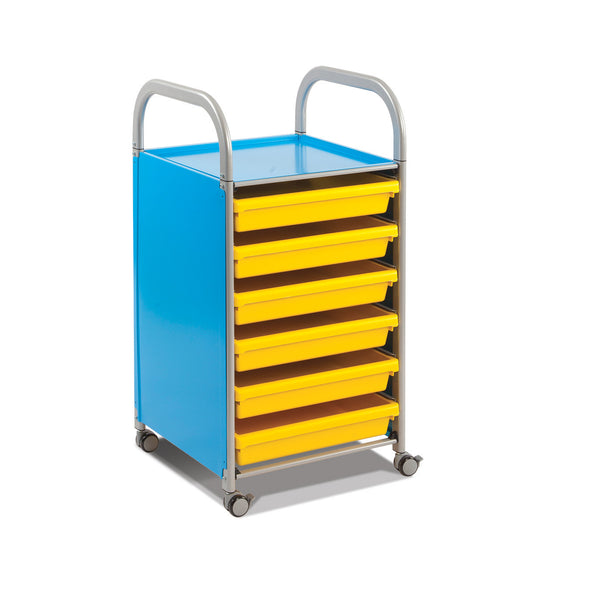 CALLERO ART, A3 Paper Trolley, With 6 Trays, Blue