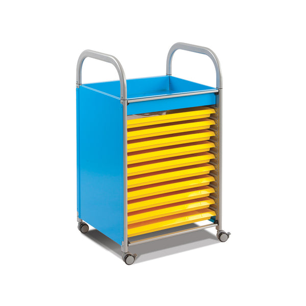CALLERO ART, Art Trolley, With 10 Trays, Blue