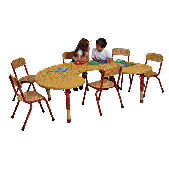 MILAN TABLES, Group, 1800 x 1200mm depth, Red, Each