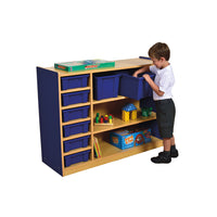 MILAN STORAGE RANGE, 3 LEVEL MULTI STORAGE UNIT, Blue, Each