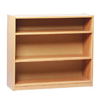 CLASSROOM STORAGE, OPEN BOOKCASE, 2 Adjustable Shelves, Maple